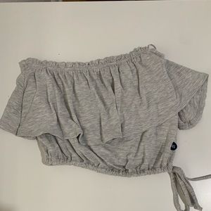 Grey tube top from Abercrombie & Fitch